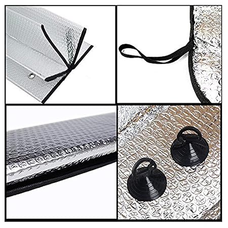 Universal Car Front Wind Screen Foldable Foil Curtains Sun Shade For Summer