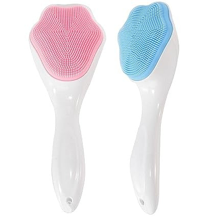 1 Pcs Silicone Face Scrubber Exfoliating Brush, Manual Handheld Massager, Facial Cleansing And Blackhead Scrubber, Soft Bristles For Face Skincare