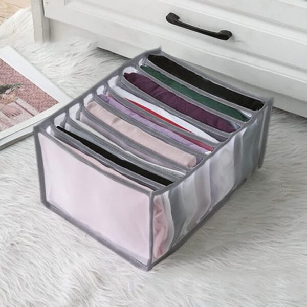 Large Size 7 Grids Washable Wardrobe Clothes Organizer