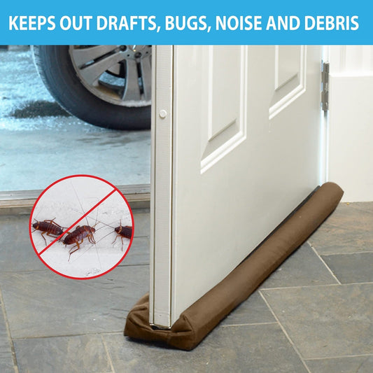 Twin Door Draft Protector ‰ÛÒ Door Air Lock Foam For Cold Air Window Shutters, Dust Barriers, Insect Repellent