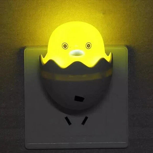 Little Yellow Duck Night Light | Yellow Duck With Egg Shape Led Night Lamp