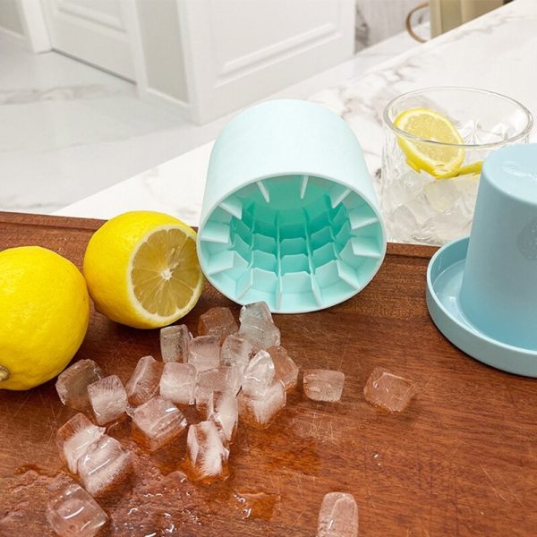 Silicone Ice Cube Maker & Ice Bucket Cup Mold (random Color)