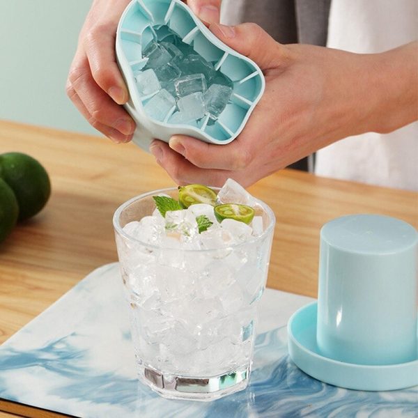 Silicone Ice Cube Maker & Ice Bucket Cup Mold (random Color)